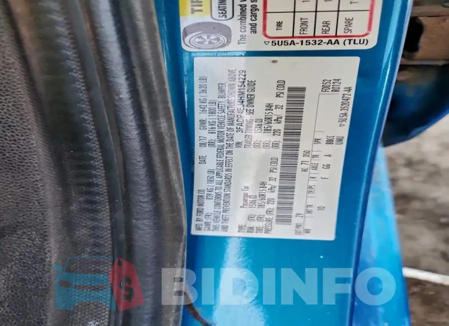 3FADP4EJ4HM154229 Photo# 12