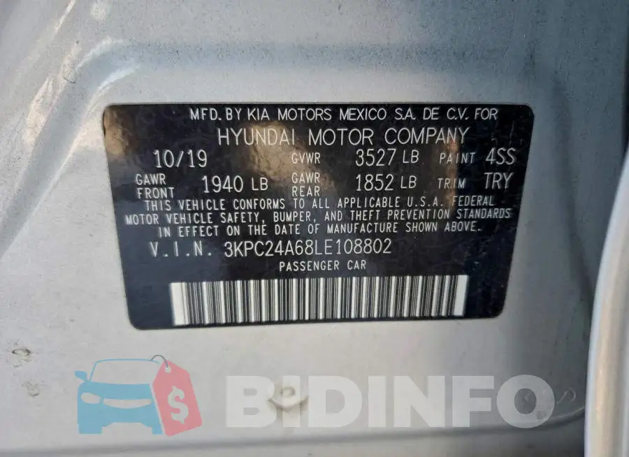 3KPC24A68LE108802 Photo# 12