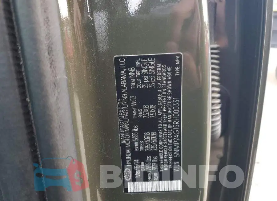 5NMP24G15RH000331 Photo# 13