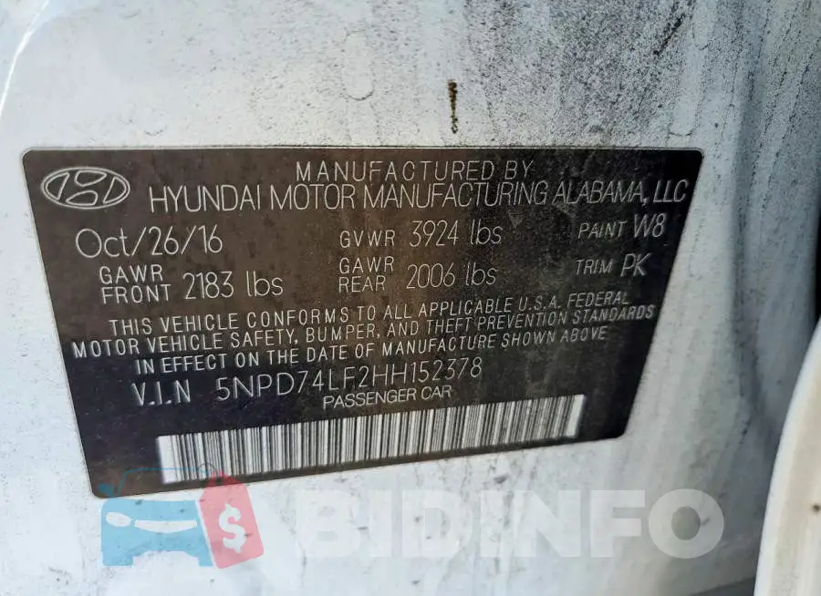 5NPD74LF2HH152378 Photo# 12