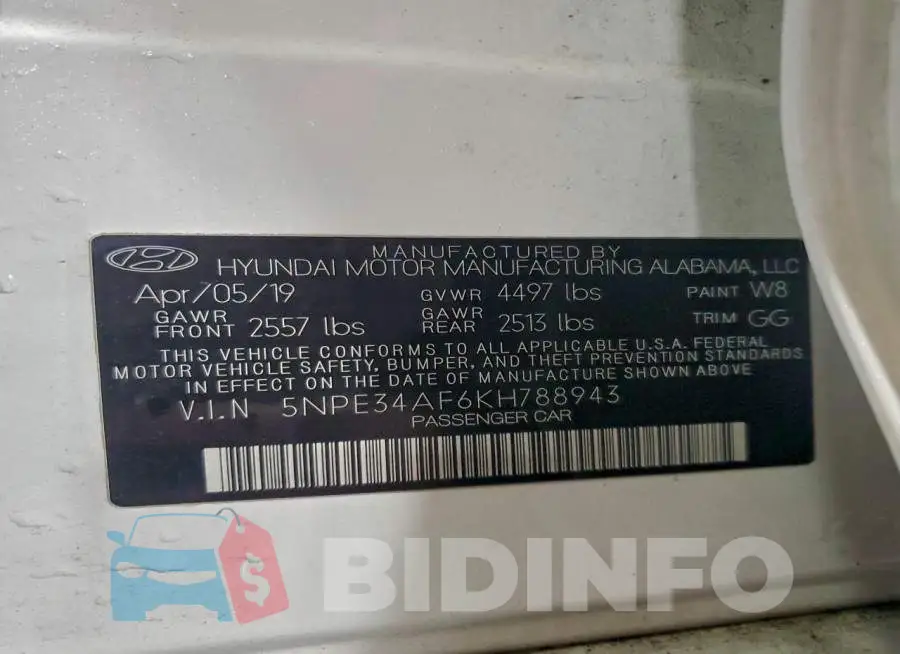 5NPE34AF6KH788943 Photo# 12