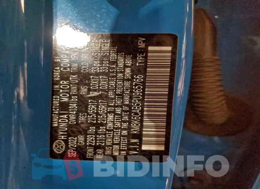 KM8K6CAB5PU965766 Photo# 12