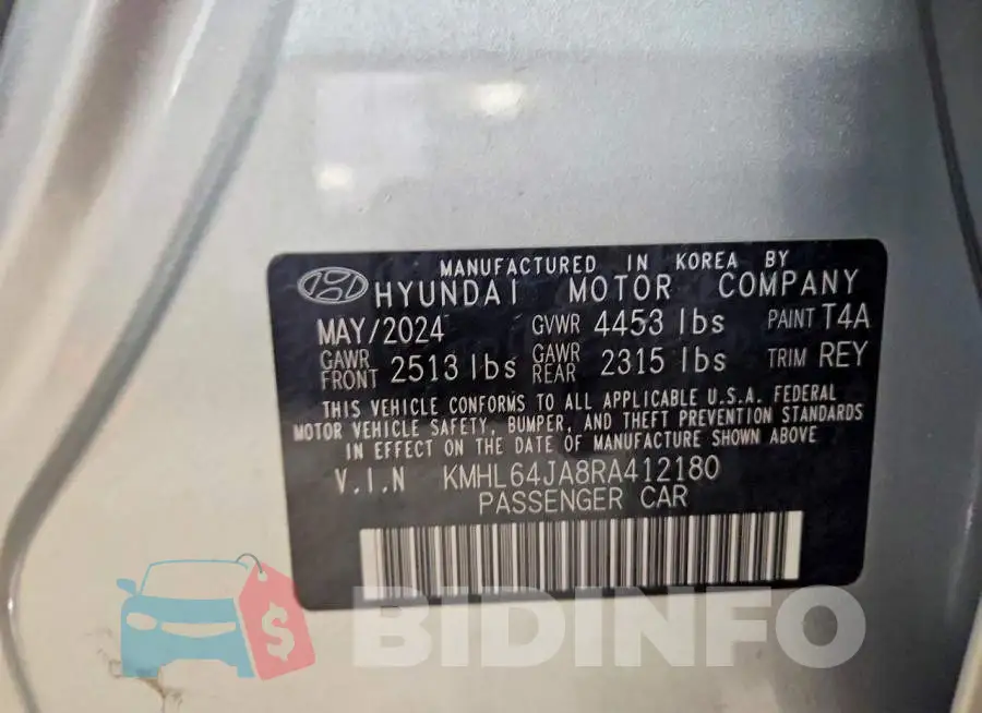 KMHL64JA8RA412180 Photo# 12
