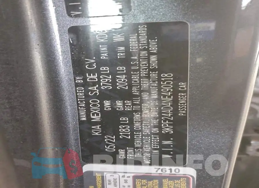 3KPF24AD4NE490518 Photo# 12