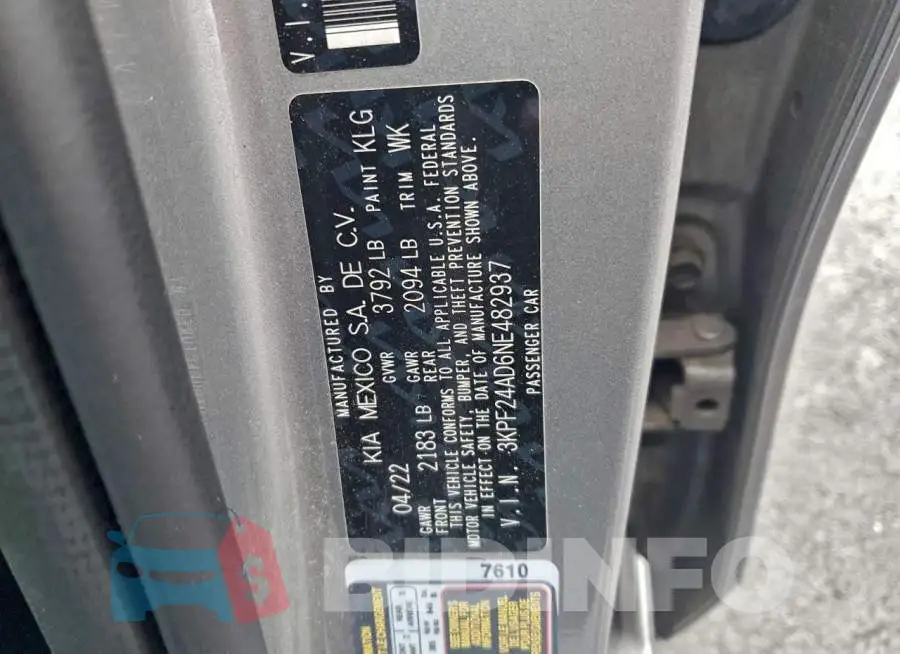 3KPF24AD6NE482937 Photo# 12