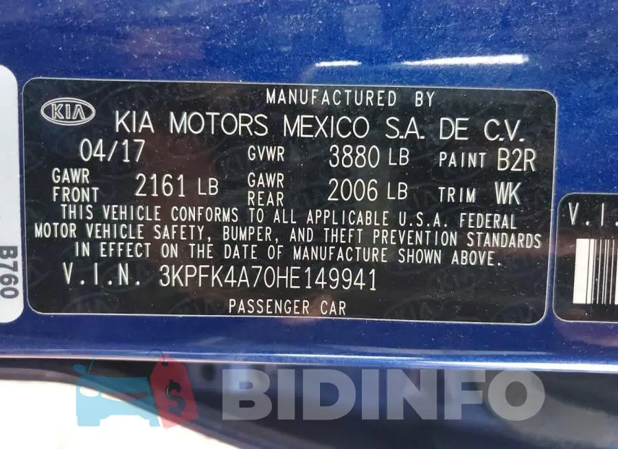 3KPFK4A70HE149941 Photo# 12