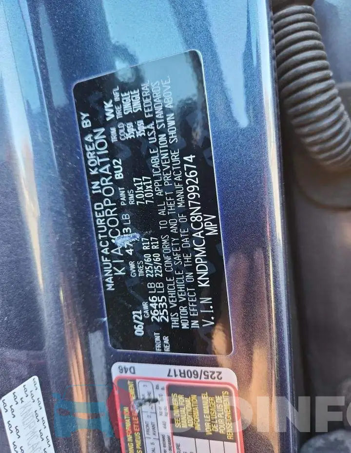 KNDPMCAC8N7992674 Photo# 13
