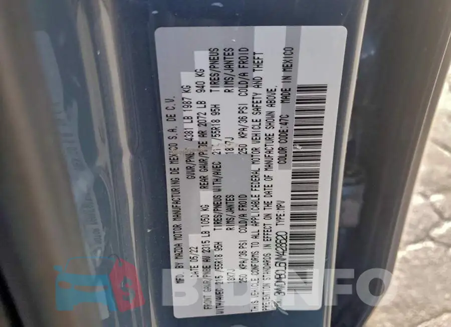 3MVDMBCL6NM428620 Photo# 13
