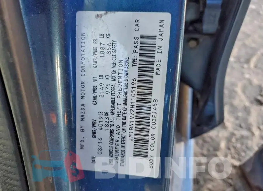 JM1BN1V72H1105196 Photo# 12