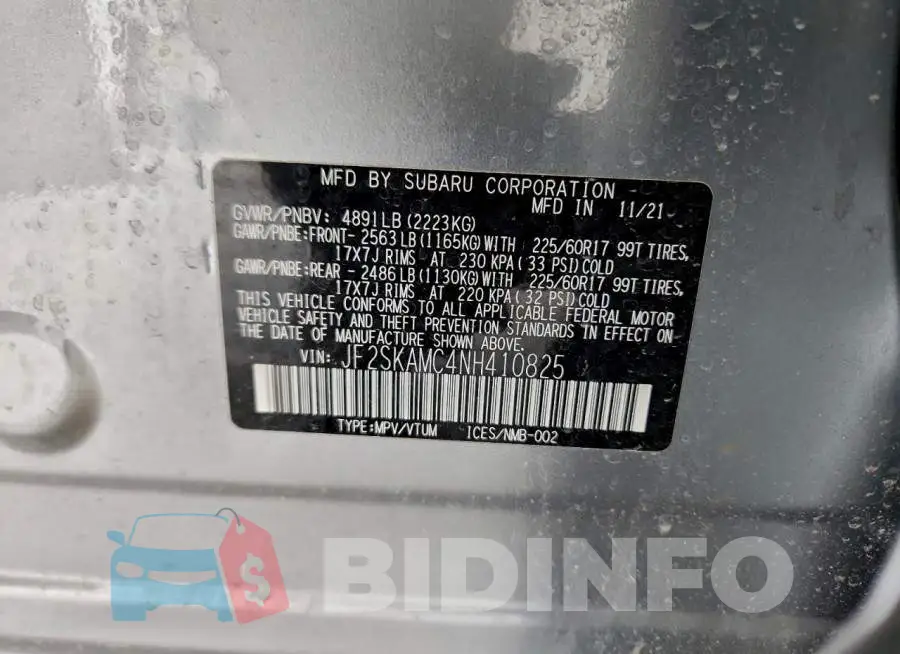 JF2SKAMC4NH410825 Photo# 13