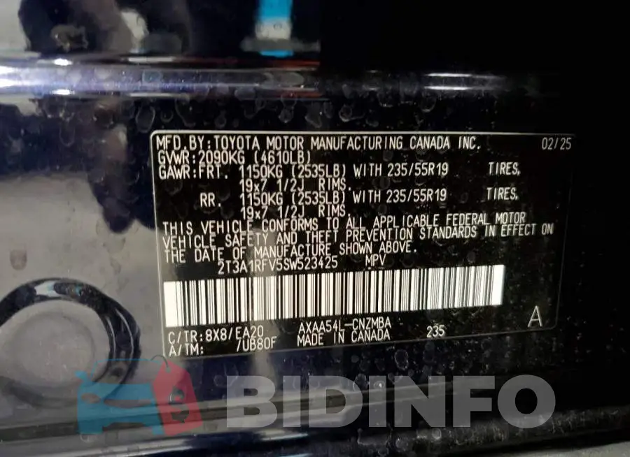 2T3A1RFV5SW523425 Photo# 13