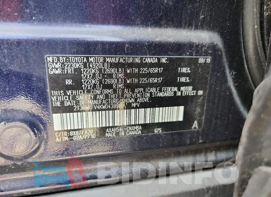 2T3RWRFV4KW043896 Photo# 13