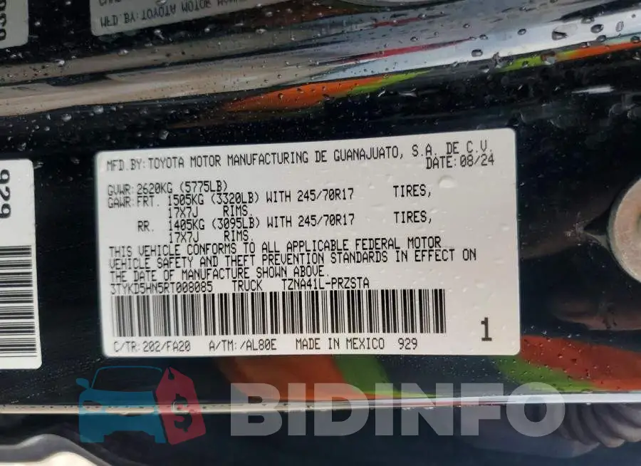 3TYKD5HN5RT008085 Photo# 11