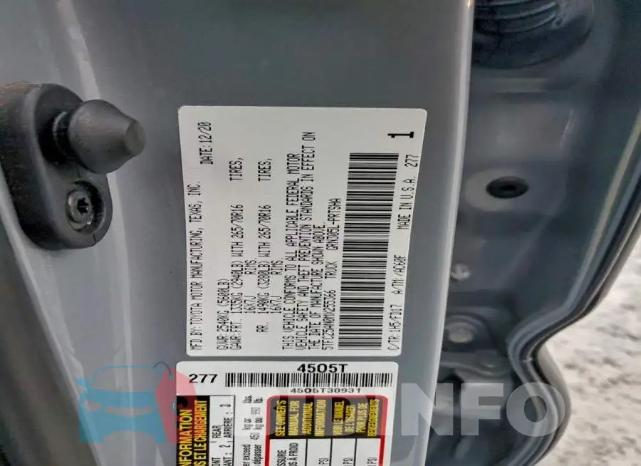 5TFCZ5AN0MX255366 Photo# 12