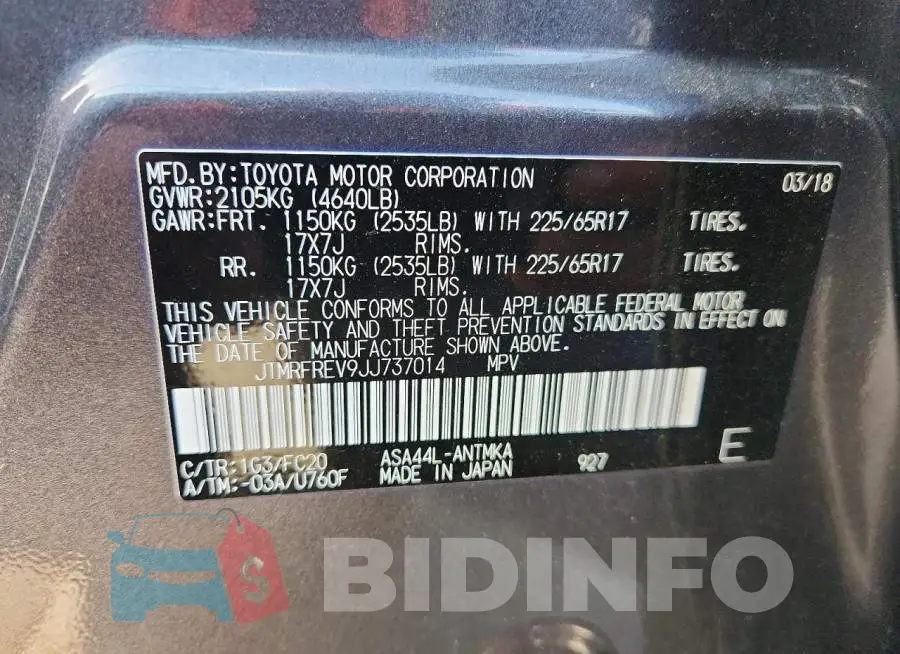 JTMRFREV9JJ737014 Photo# 13