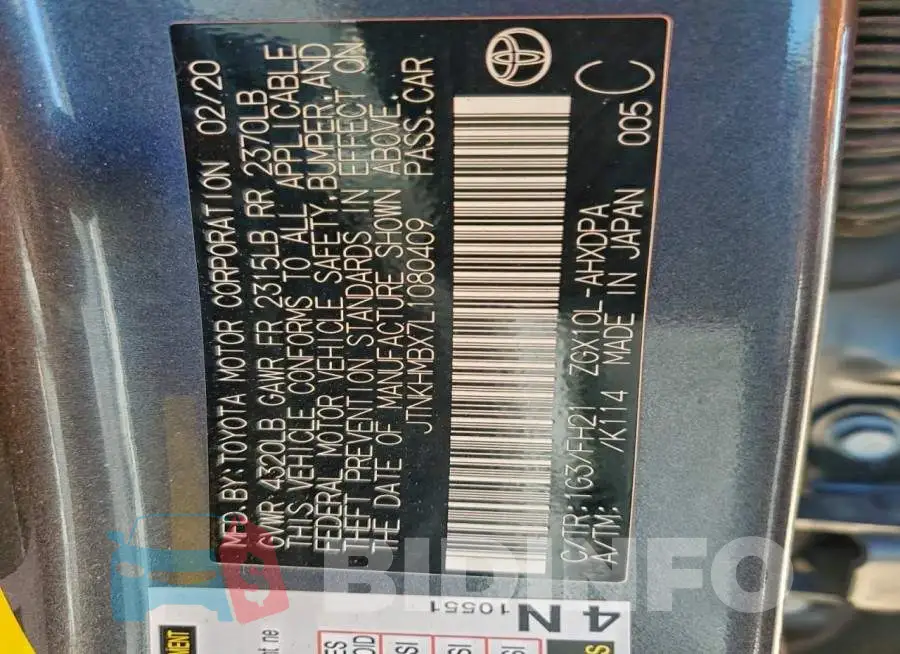 JTNKHMBX7L1080409 Photo# 14