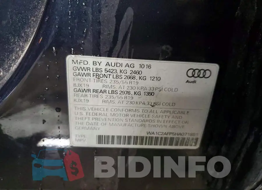 WA1C2AFP5HA071891 Photo# 12