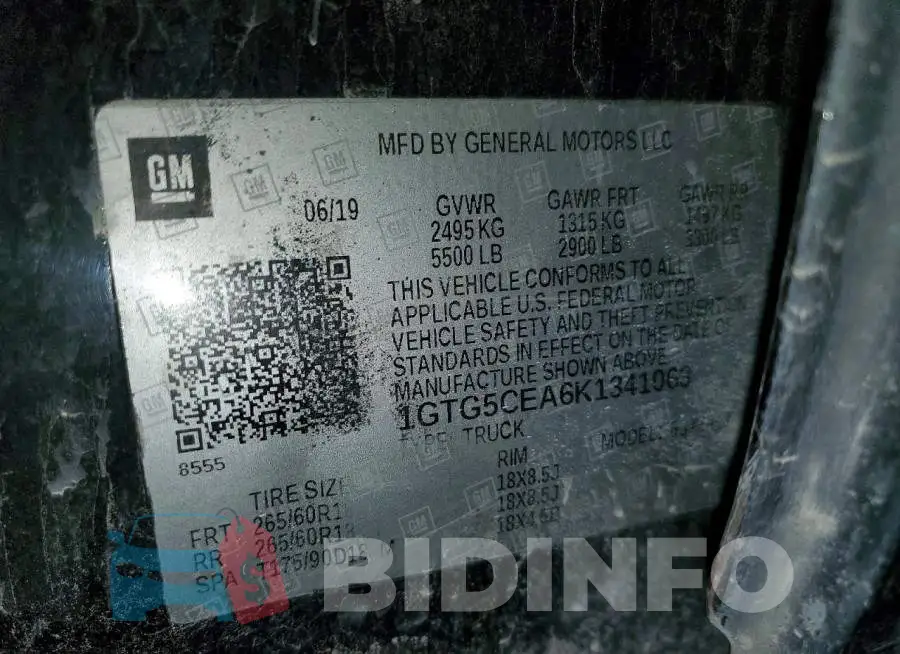 1GTG5CEA6K1341063 Photo# 12