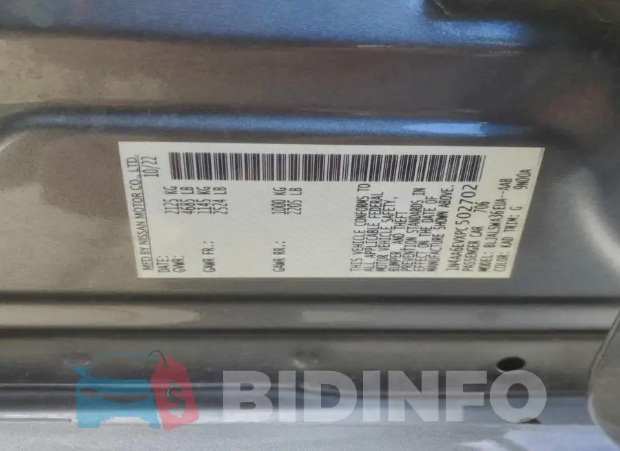 1N4AA6EVXPC502702 Photo# 13
