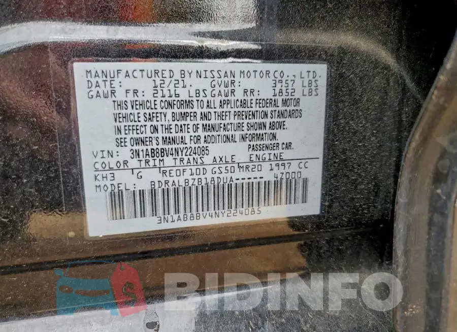 3N1AB8BV4NY224085 Photo# 12