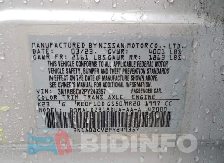 3N1AB8CV2PY249357 Photo# 13