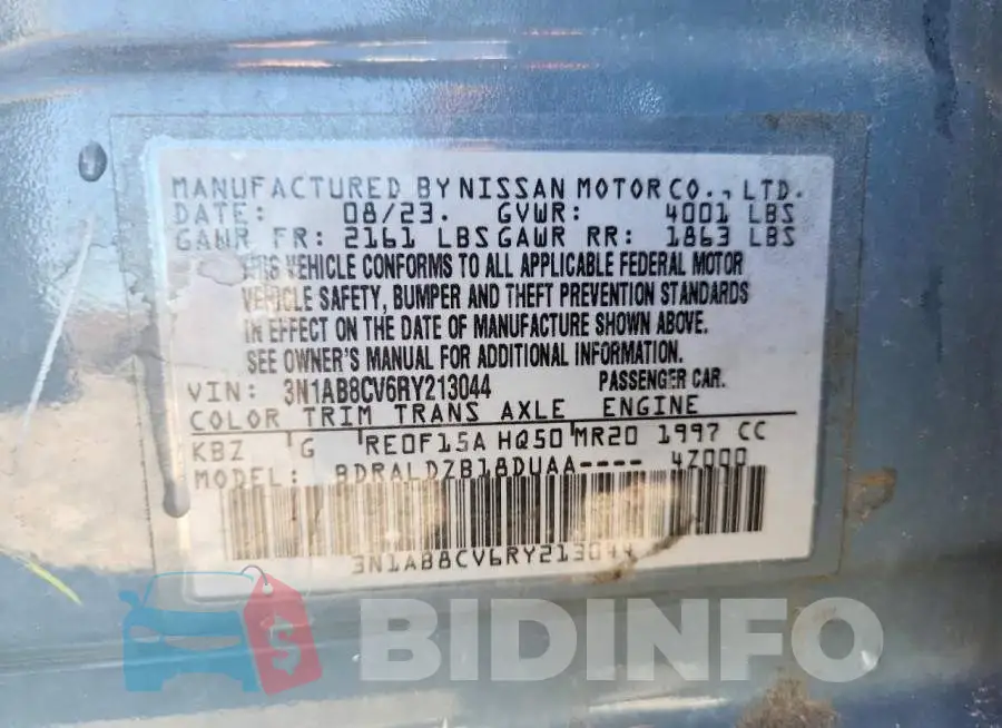 3N1AB8CV6RY213044 Photo# 13