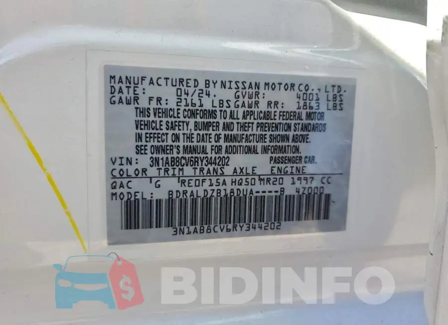 3N1AB8CV6RY344202 Photo# 13