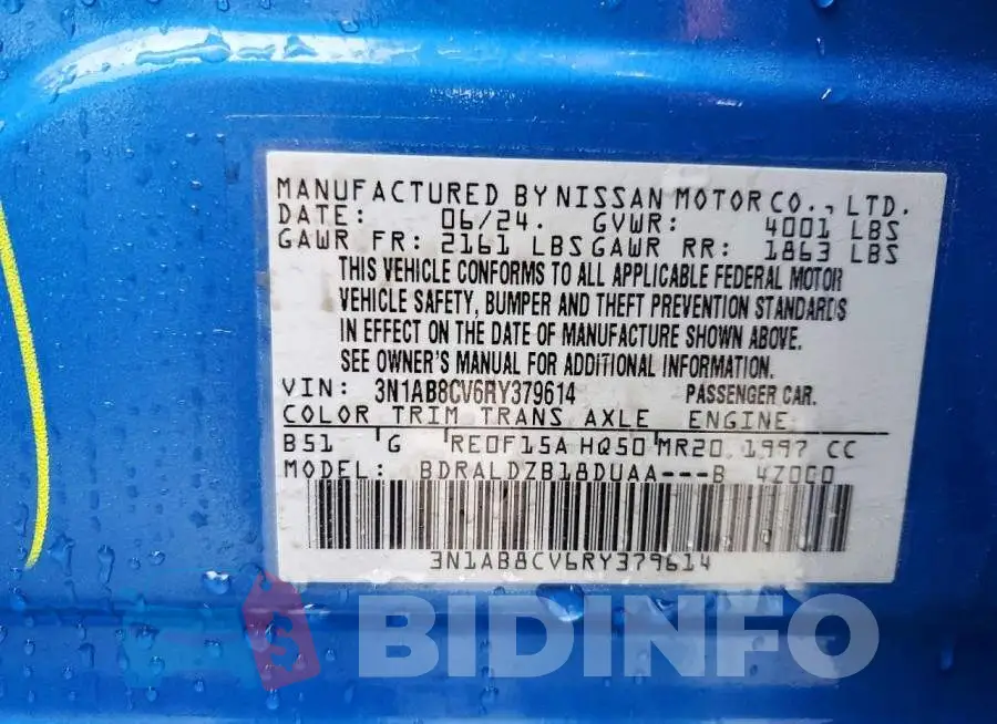 3N1AB8CV6RY379614 Photo# 12