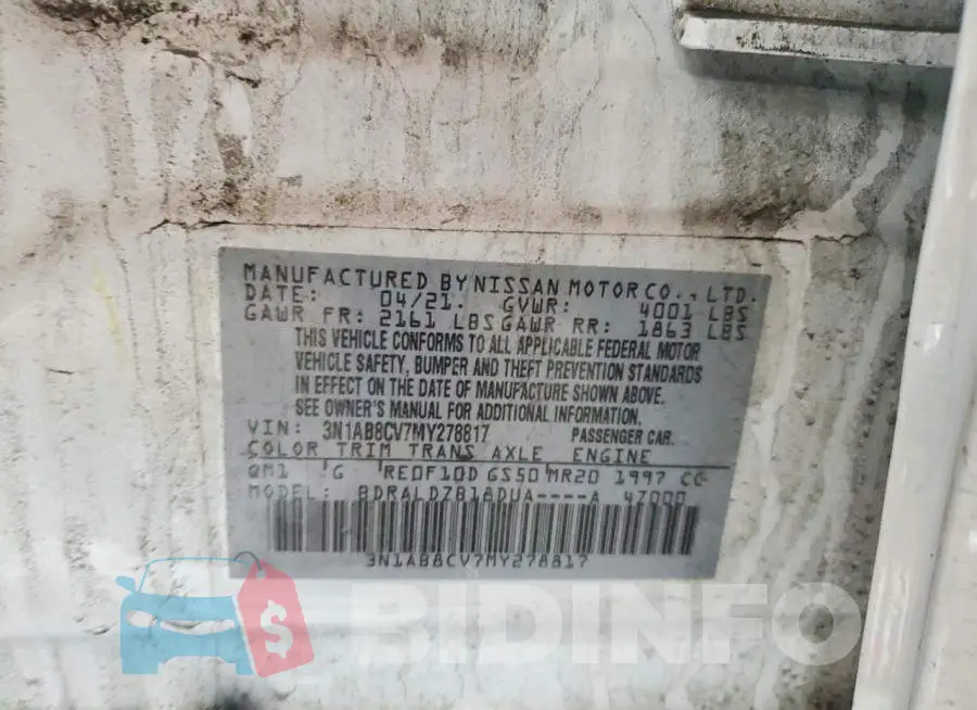 3N1AB8CV7MY278817 Photo# 12