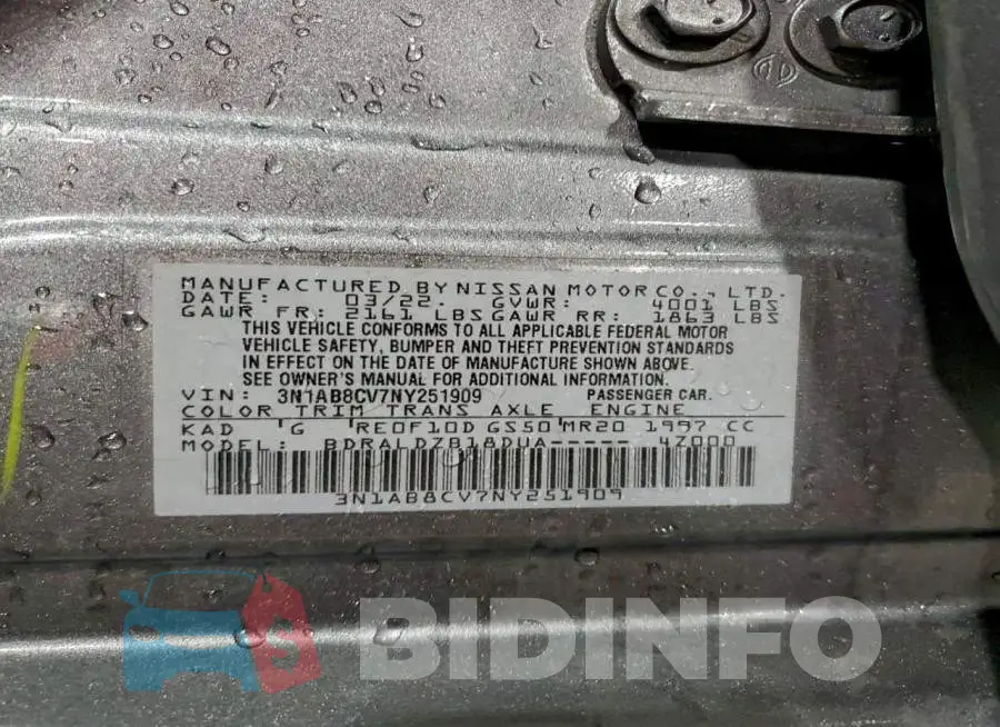 3N1AB8CV7NY251909 Photo# 12