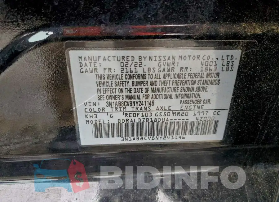 3N1AB8CV8NY241146 Photo# 12
