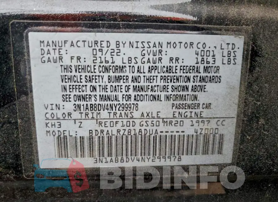 3N1AB8DV4NY299978 Photo# 12