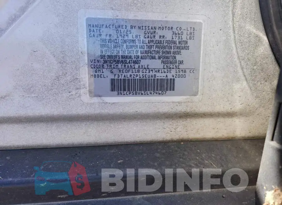 3N1CP5BV6SL474607 Photo# 13