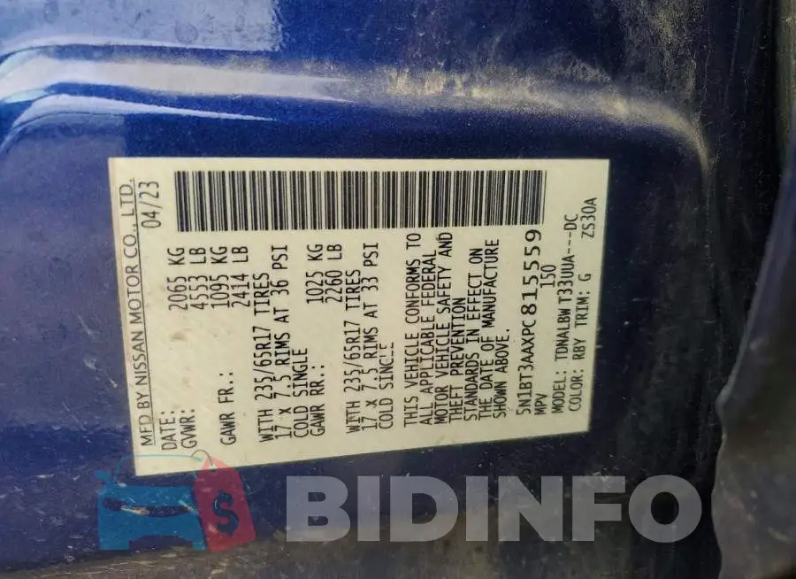 5N1BT3AAXPC815559 Photo# 13