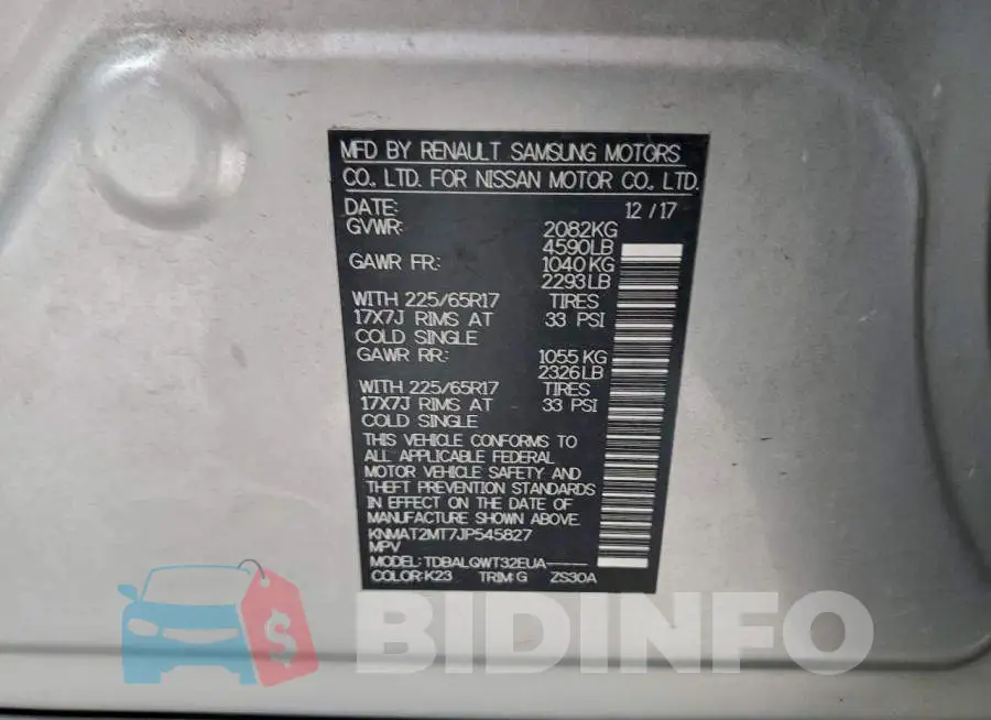 KNMAT2MT7JP545827 Photo# 12