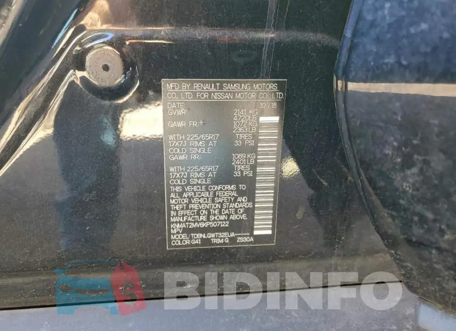KNMAT2MV6KP507122 Photo# 14