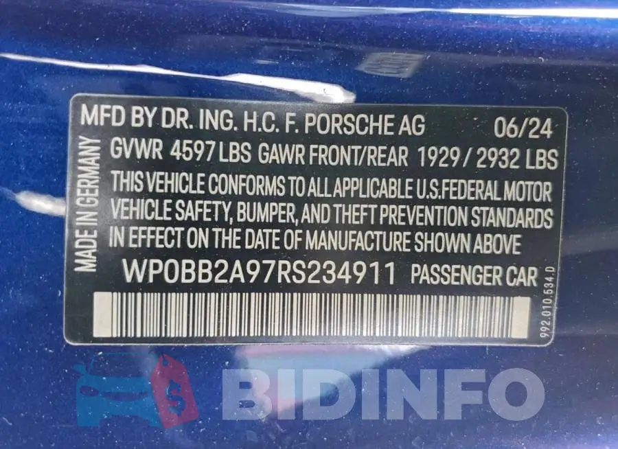 WP0BB2A97RS234911 Photo# 13