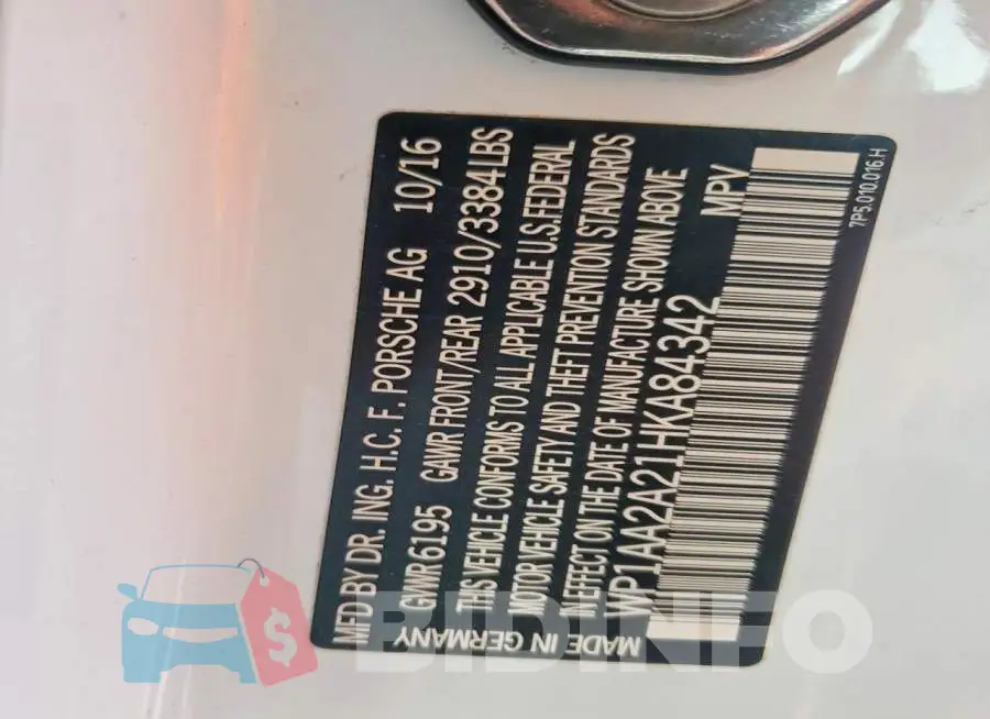WP1AA2A21HKA84342 Photo# 13