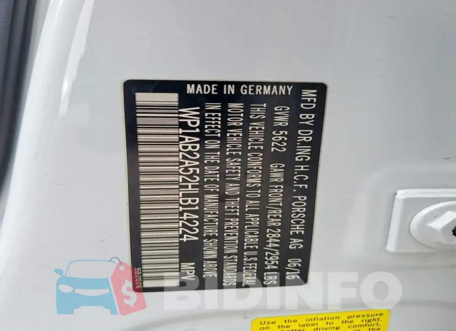 WP1AB2A52HLB14224 Photo# 13