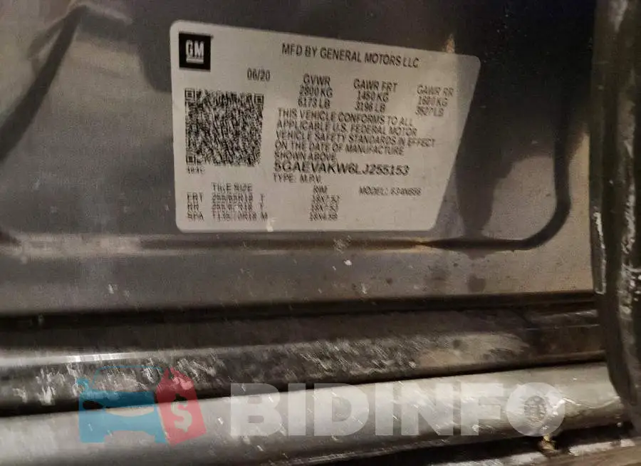5GAEVAKW6LJ255153 Photo# 13