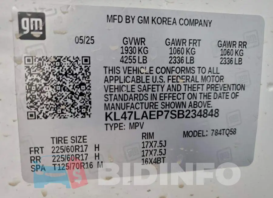 KL47LAEP7SB234848 Photo# 13