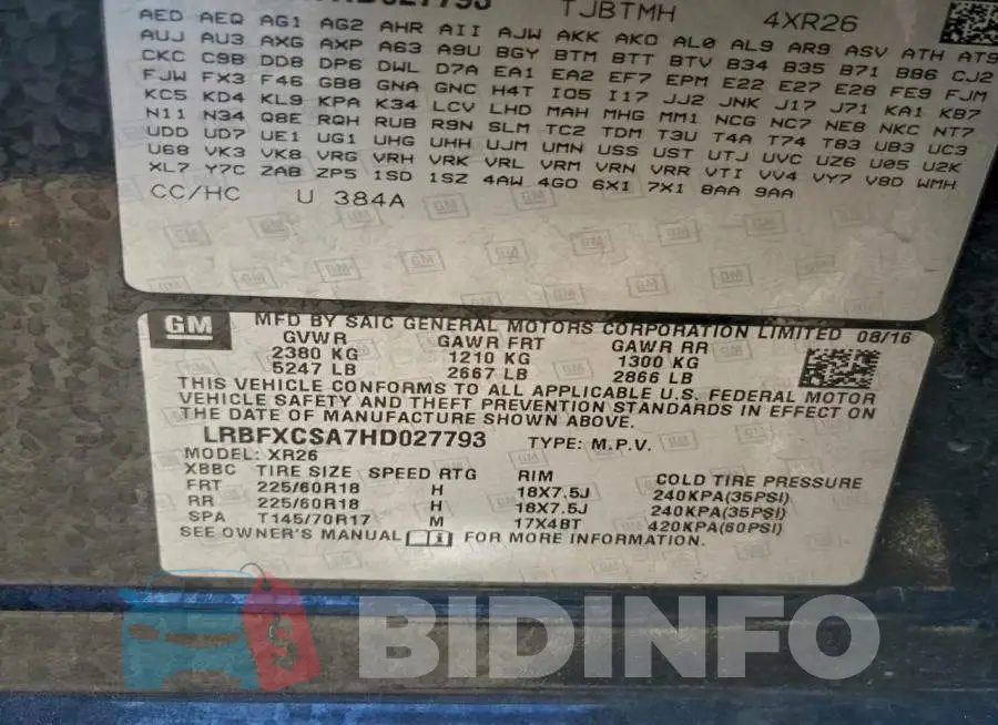 LRBFXCSA7HD027793 Photo# 13
