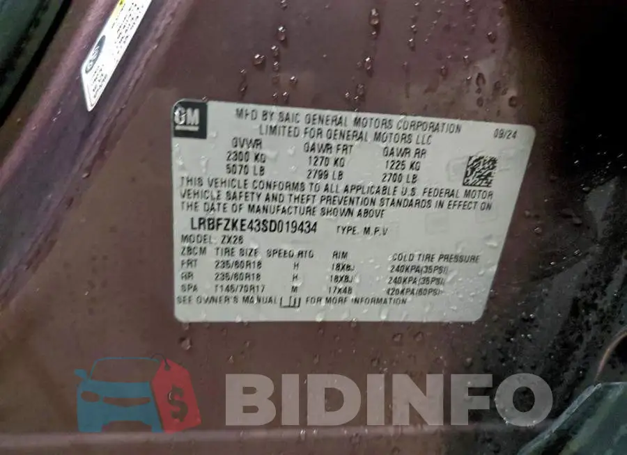 LRBFZKE43SD019434 Photo# 12