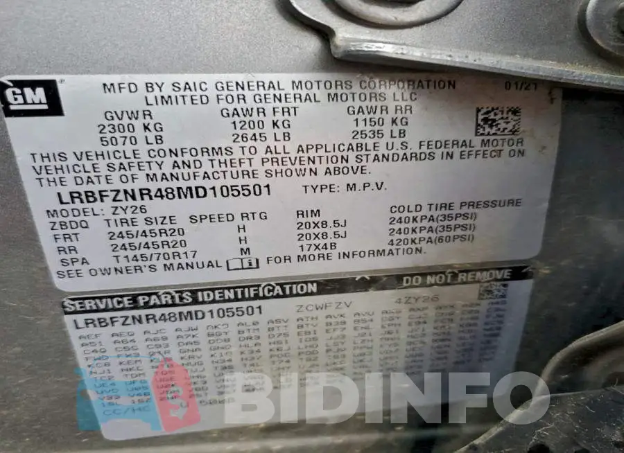 LRBFZNR48MD105501 Photo# 13