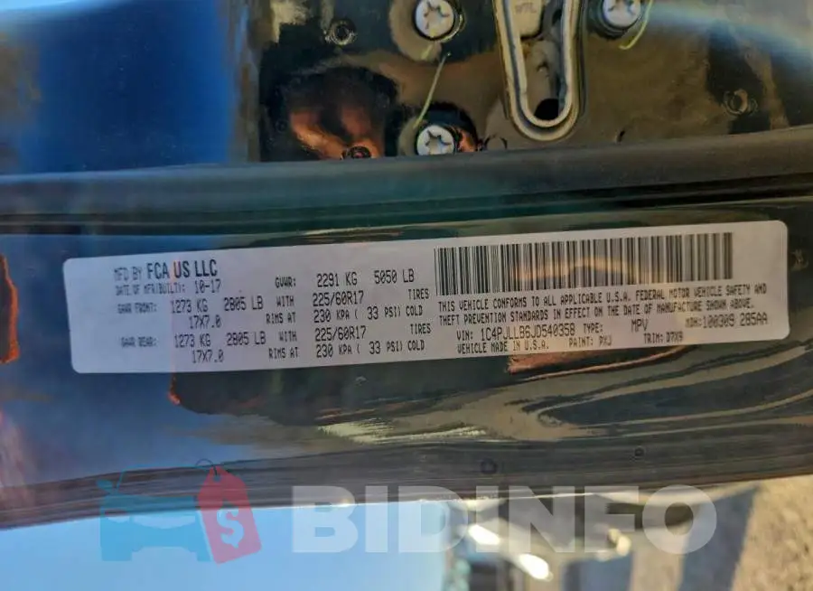 1C4PJLLB6JD540358 Photo# 14