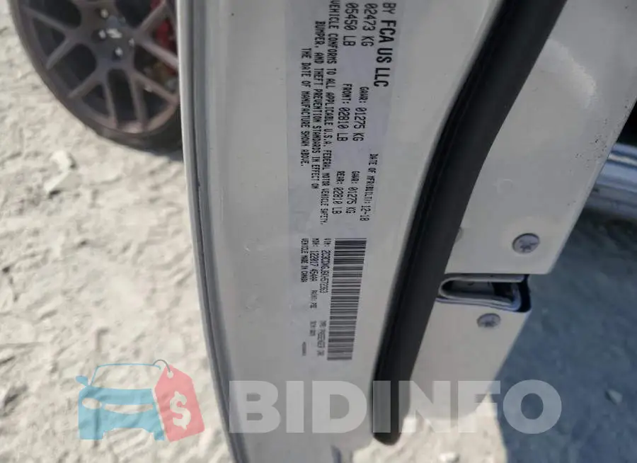 2C3CDXGJ6KH572363 Photo# 13