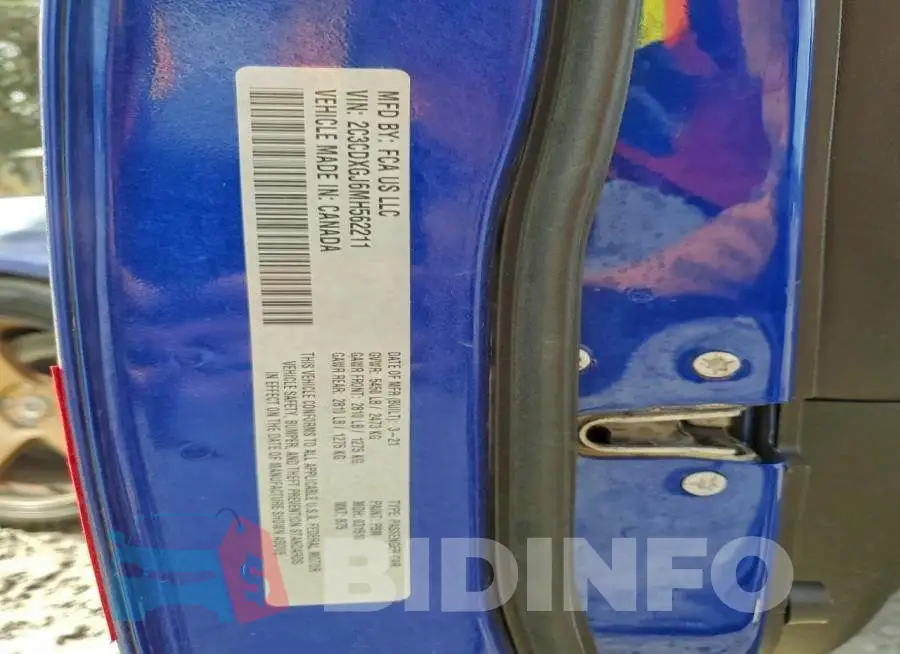 2C3CDXGJ6MH562211 Photo# 13