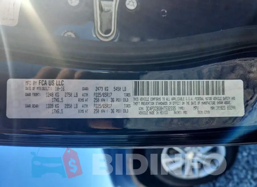 3C4PDCBG8HT532335 Photo# 13