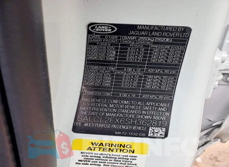 SALCL2FX6SH362819 Photo# 12