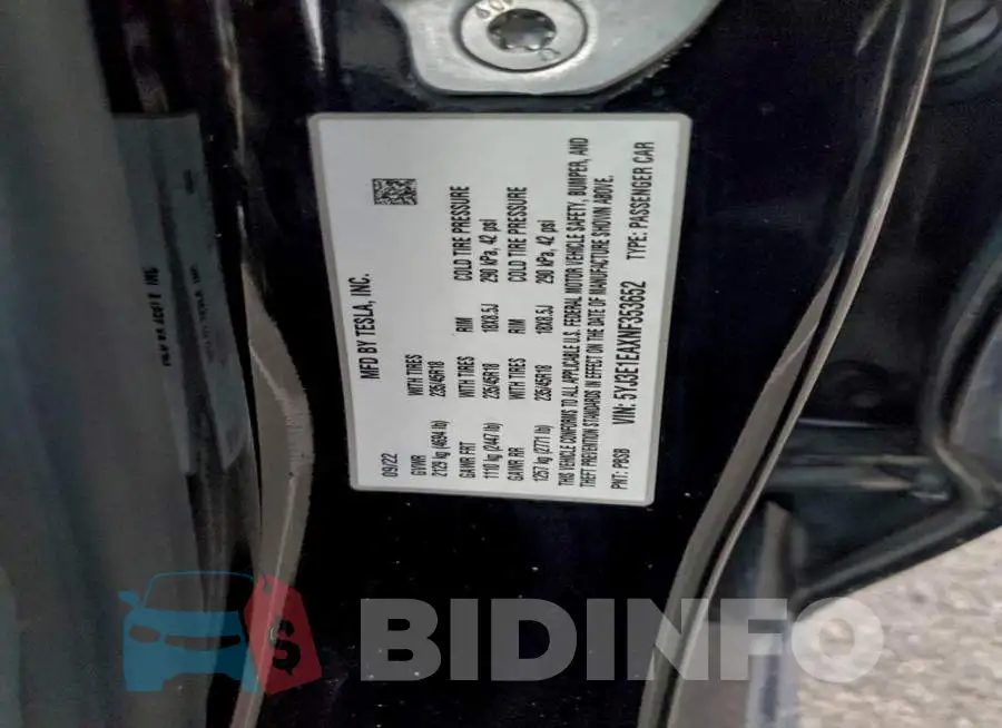 5YJ3E1EAXNF353652 Photo# 13